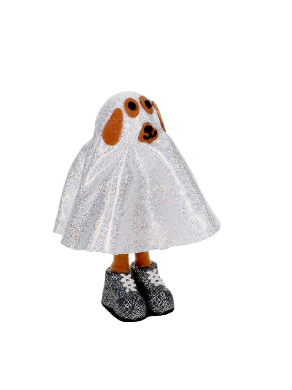Halloween-themed Standing Ghost Decor Sparkly Tabletop Décor Ghost - Ghost Dog